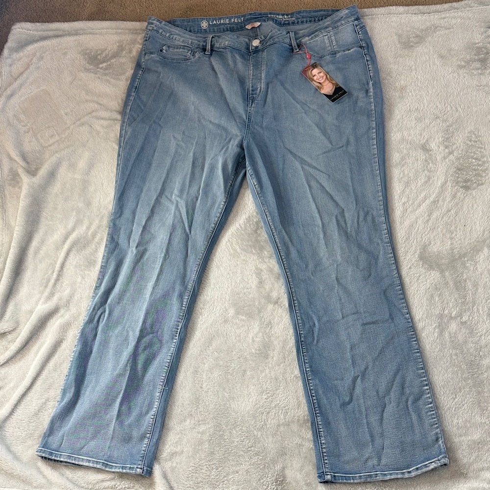 Laurie Felt Women's Soft Blue Flare Jeans